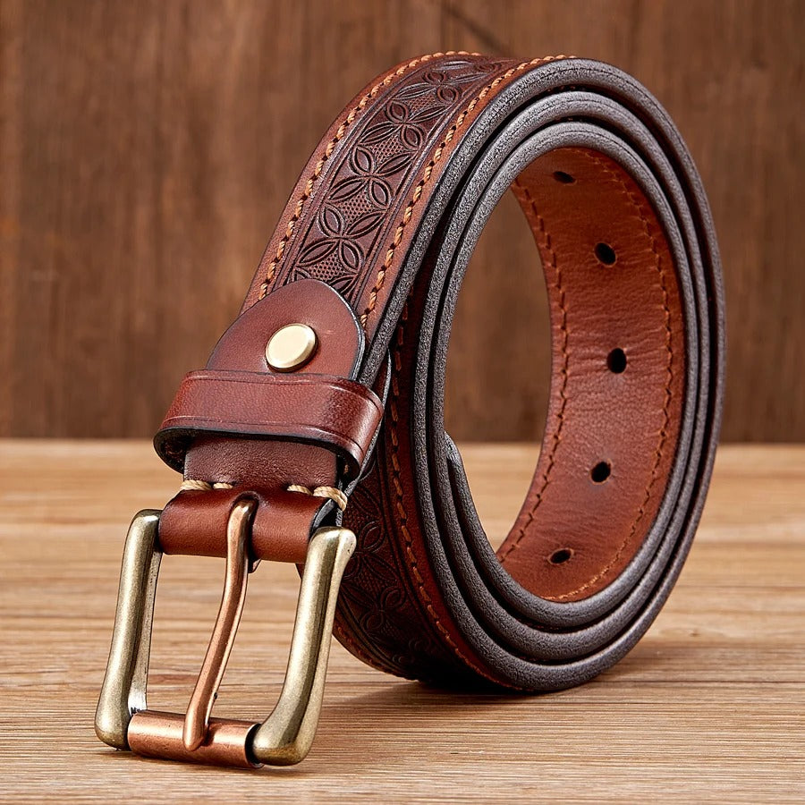 Elegant Retro Leather Strap Belt