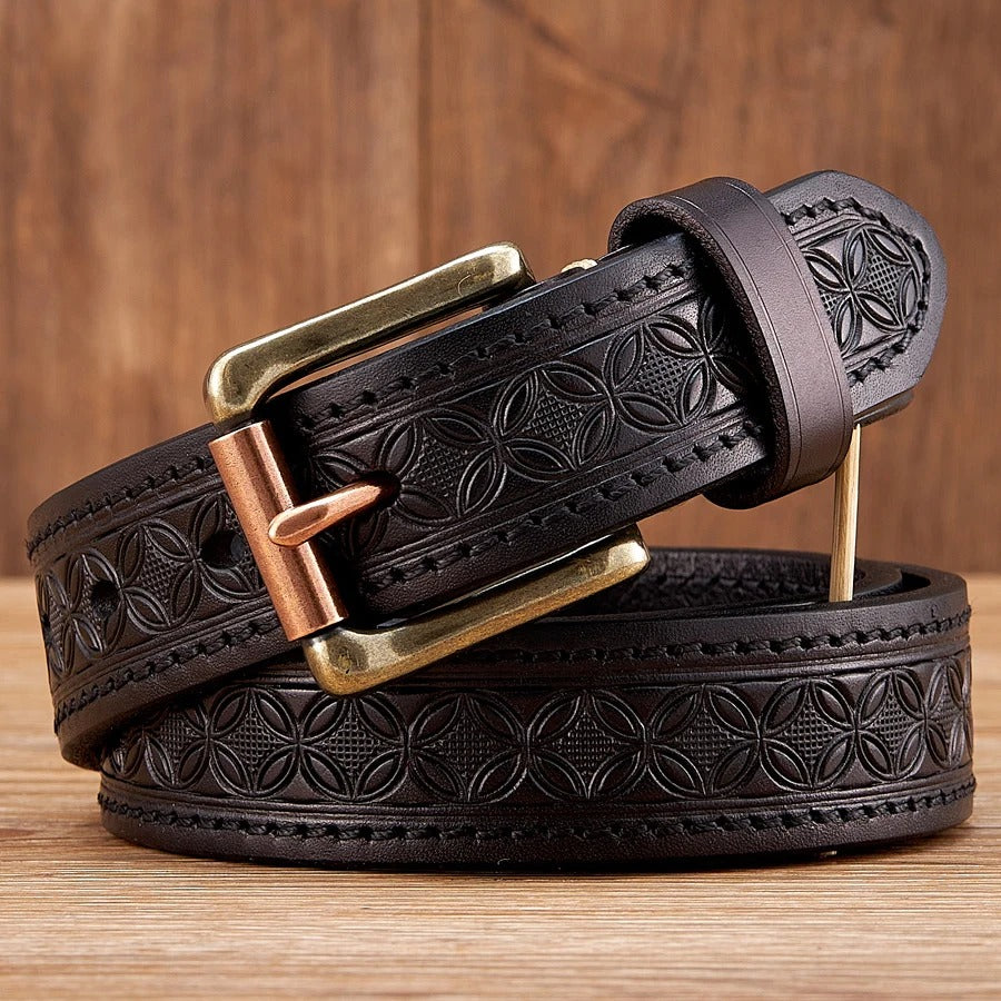 Elegant Retro Leather Strap Belt
